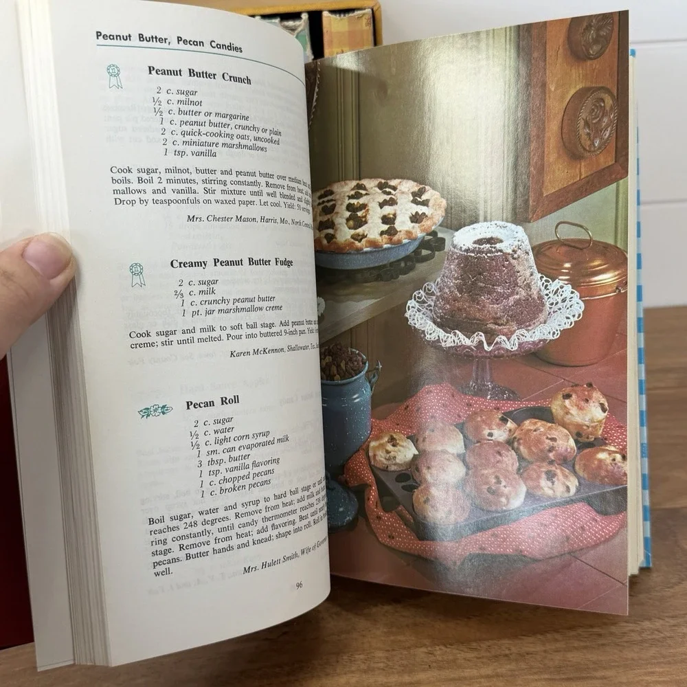 Favorite Recipes of America Cookbook Set VTG 60s Granny Cottagecore Kitchen